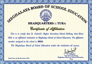 MBOSE Certificate of Affiliation